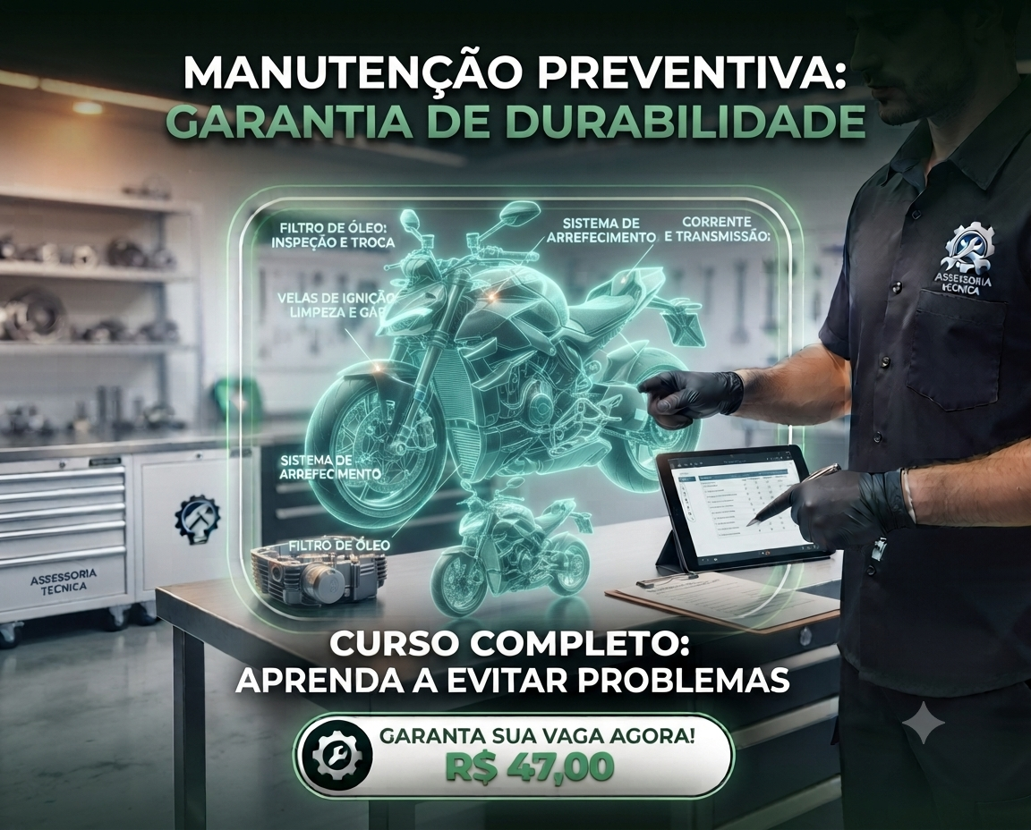 Curso de manutenção preventiva de motocicletas